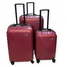 Ultra Light Abs 3'lü Valiz Bordo
